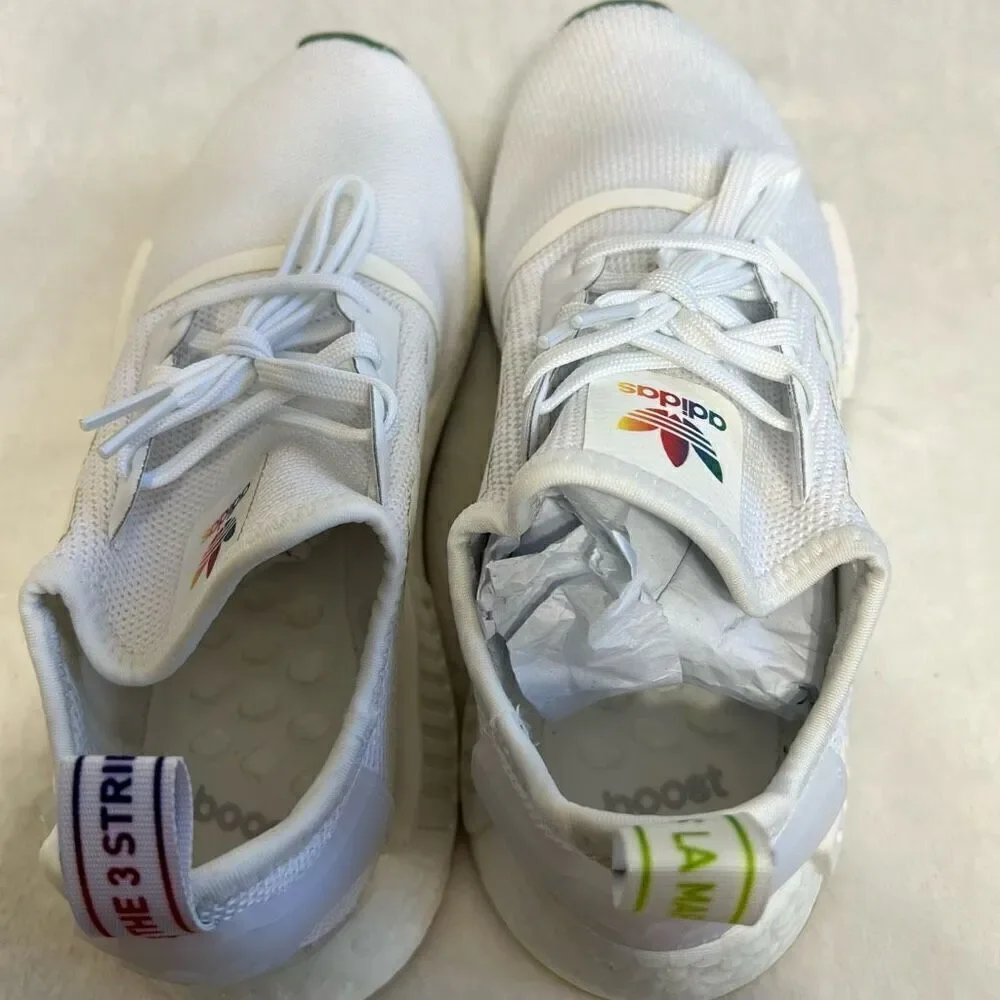 Adidas Nmd White Pride LGBTQ Sneakers New 5.5 Women